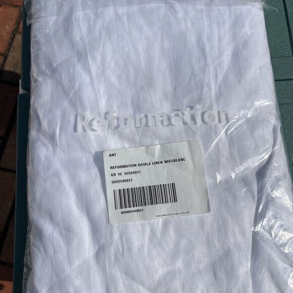 Reformation Davila Linen Midi Dress NWT - Picture 5 of 13